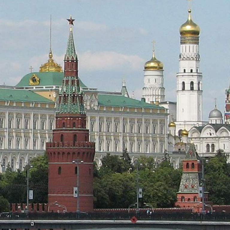 Decorative buildings in Russia