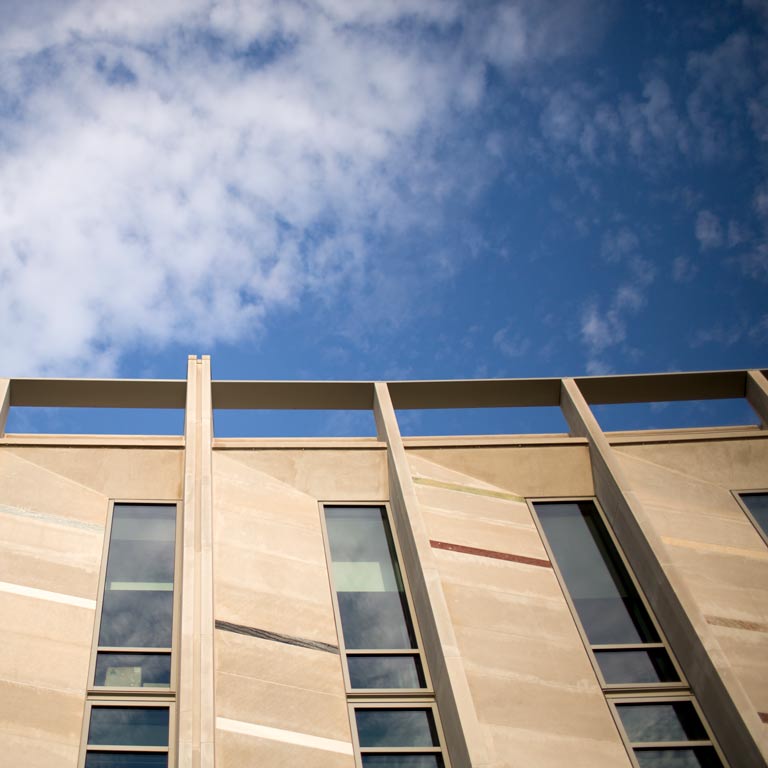 Side window detail of the Global and International Studies Building