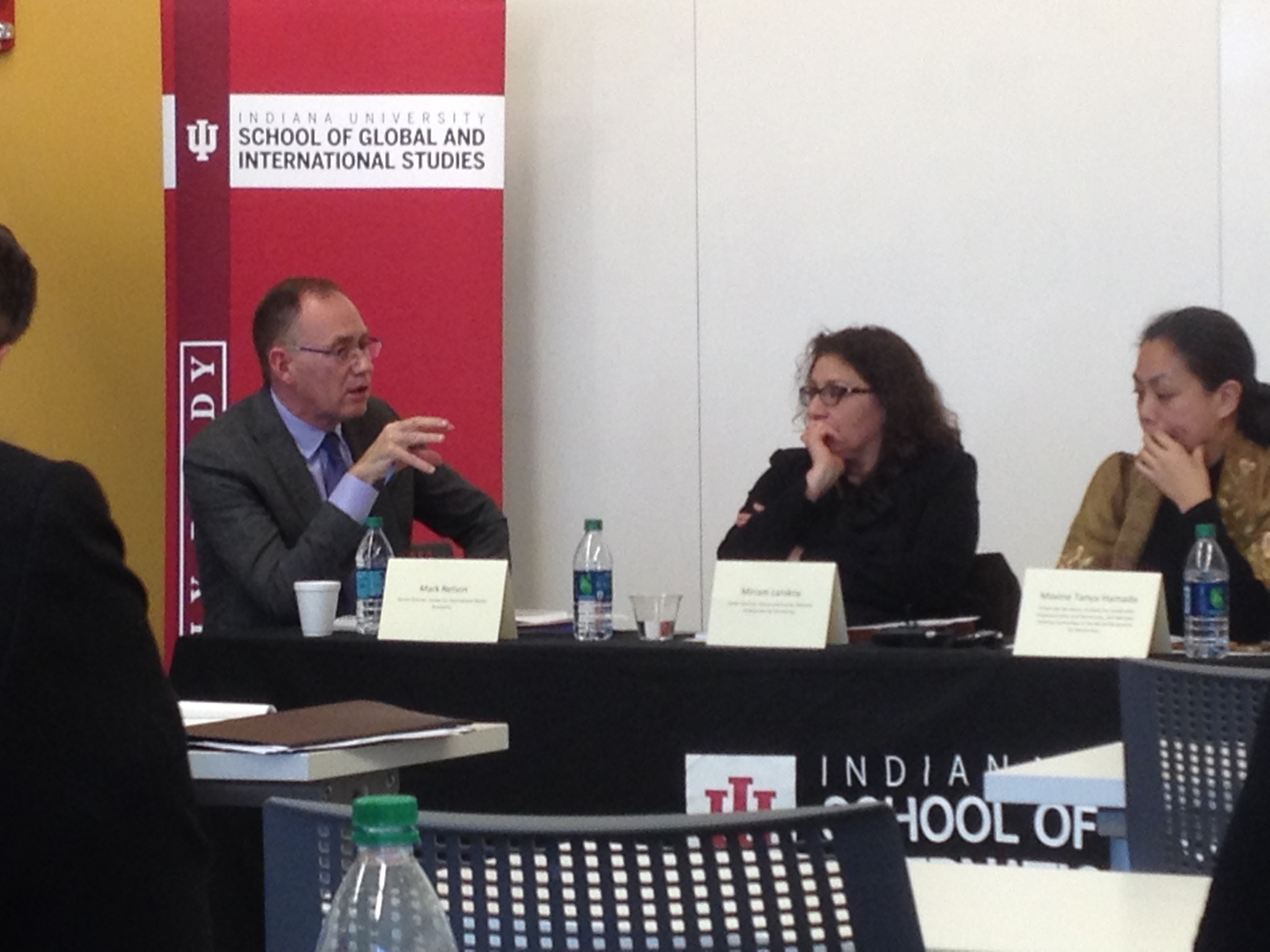 Left to Right: Mark Nelson (Senior Director or CIMA and panel moderator);  Miriam Lanskoy (Senior Director of Russia and Eurasia at NED); Maxine Tanya Hamada (Reagan-Fascell Fellow at NED)