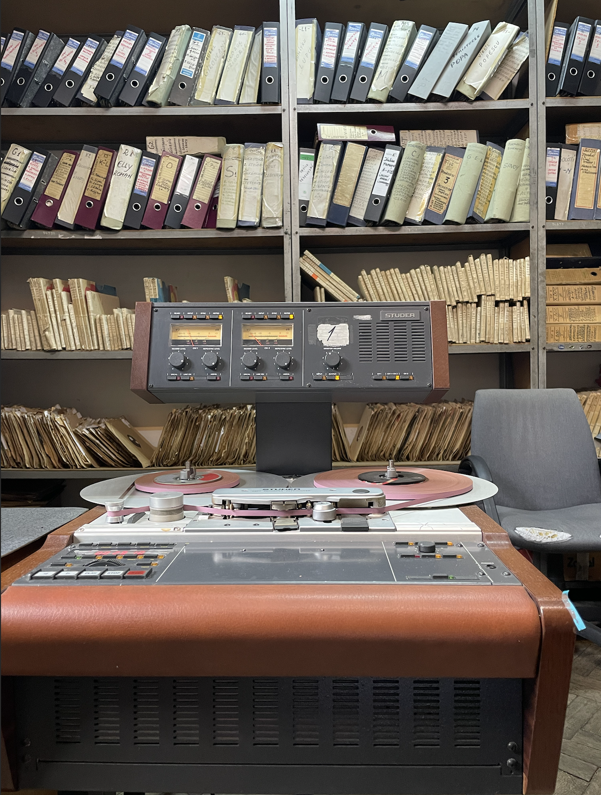 Old radio broadcasting equipment